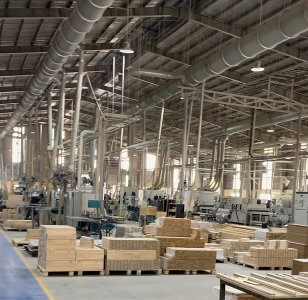 Factory where cabinets are made.